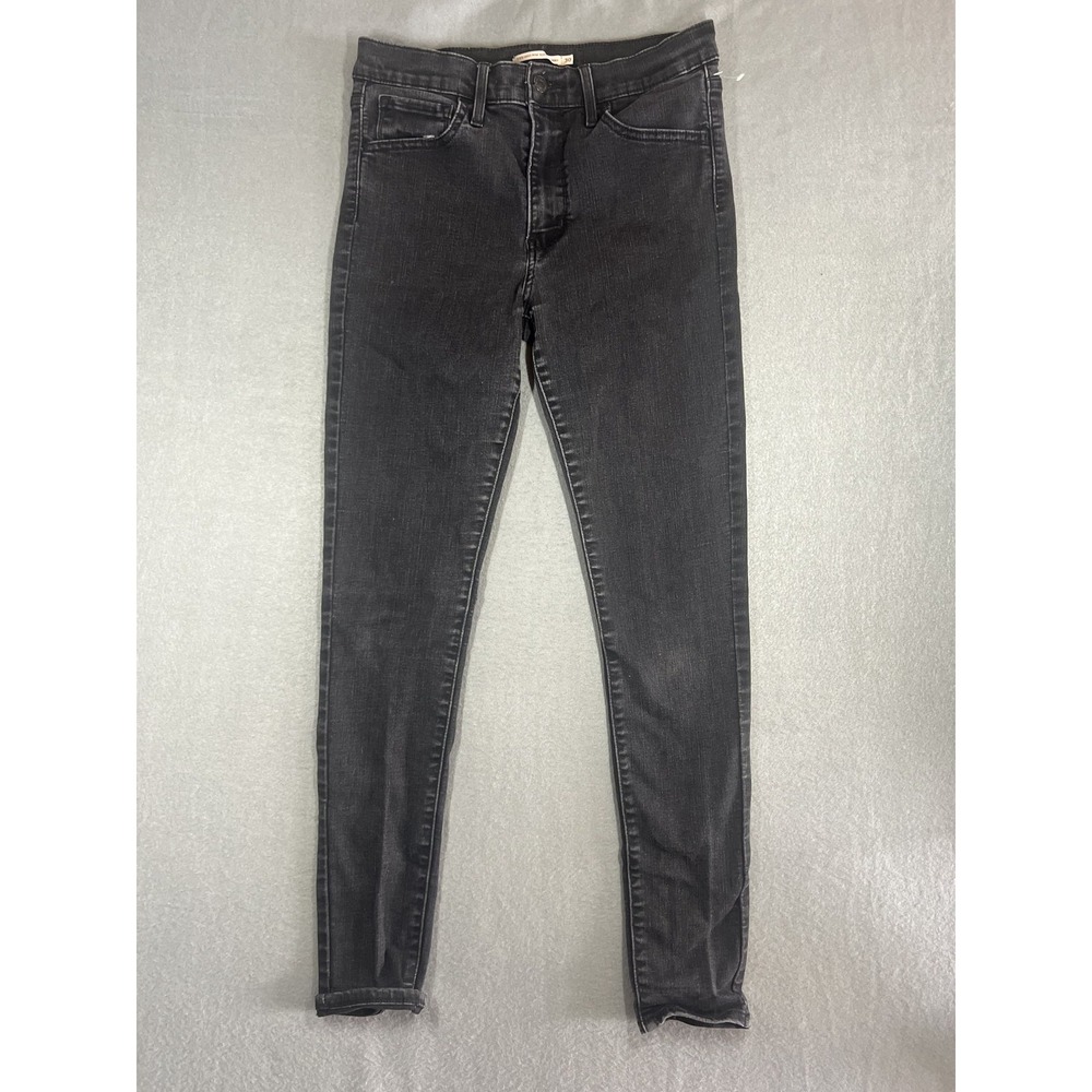 Levi's 720 High Rise Super Skinny Jeans‎ Women's Size 30 Dark Wash Stretch Black